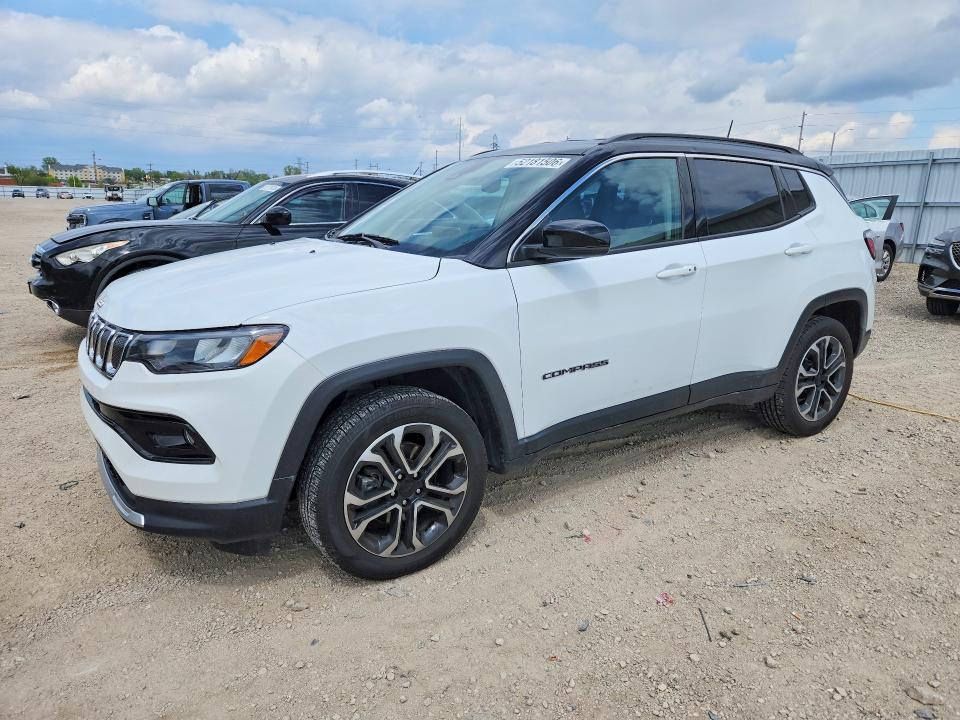 Auction sale of the 2022 Jeep Compass, vin: 3C4NJDCB0NT199343, lot number: 52181506
