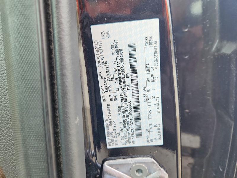 52369376 :رقم المزاد ، 1FMCU0GX4EUD08868 vin ، 2014 Ford Escape مزاد بيع