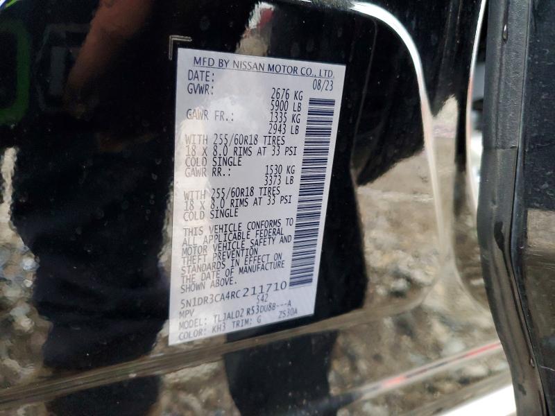 Продажа на аукционе авто 2024 Nissan Pathfinder, vin: 5N1DR3CA4RC211710, номер лота: 52080756