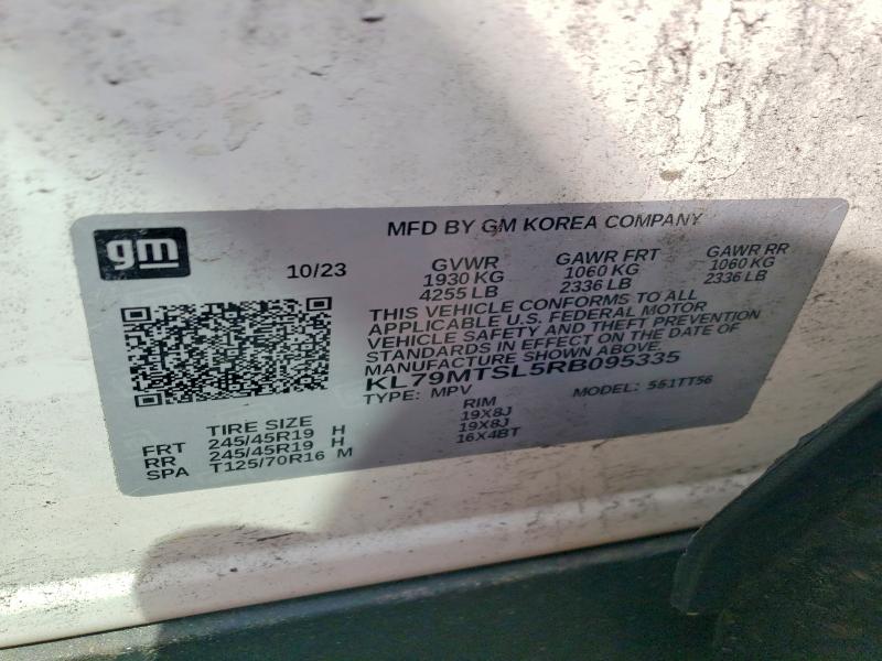 55188586 :رقم المزاد ، KL79MTSL5RB095335 vin ، 2024 Chevrolet Trailblazer مزاد بيع