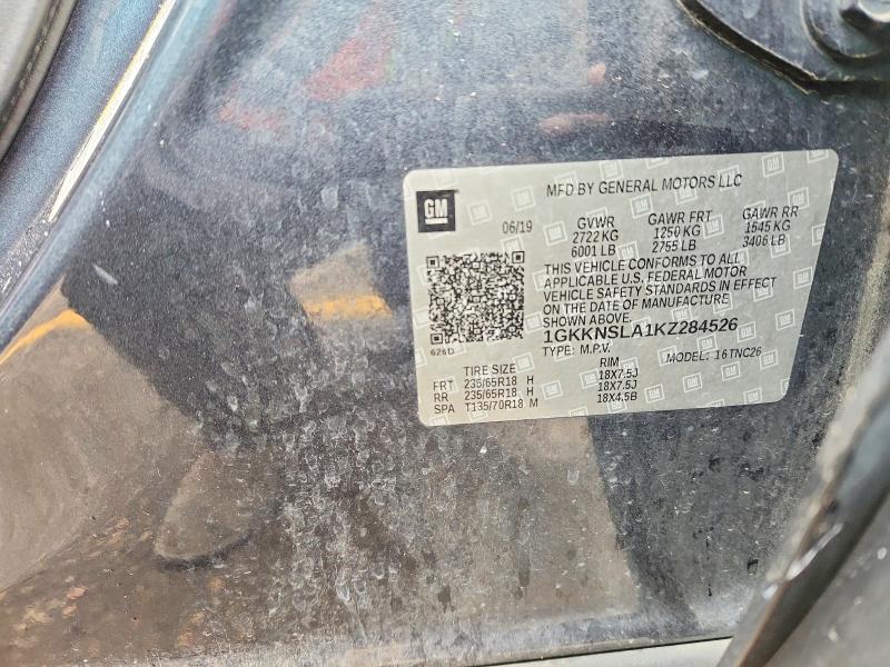 Aukcja sprzedaży 2019 Gmc Acadia, vin: 1GKKNSLA1KZ284526, numer aukcji: 54634066
