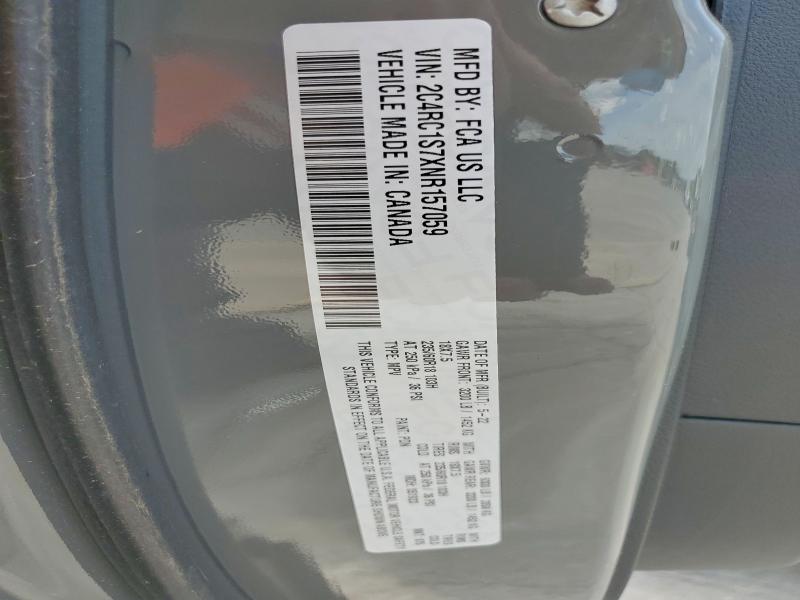 51882356 :رقم المزاد ، 2C4RC1S7XNR157059 vin ، 2022 Chrysler Pacifica مزاد بيع