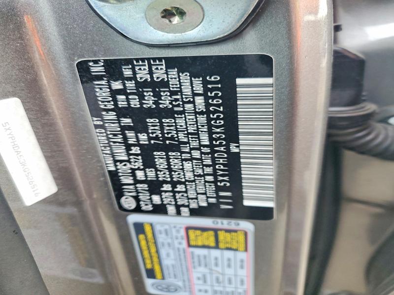 Продажа на аукционе авто 2019 Kia Sorento, vin: 5XYPHDA53KG526516, номер лота: 53075836