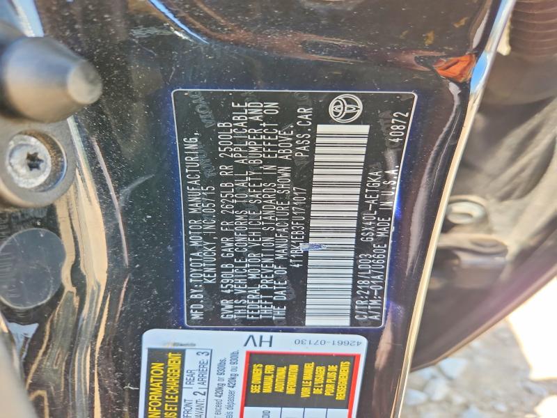 Продажа на аукционе авто 2015 Toyota Avalon, vin: 4T1BK1EB3FU171017, номер лота: 53082346