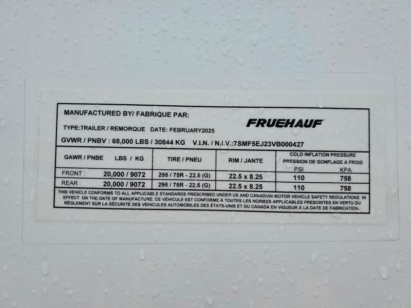 Aukcja sprzedaży 2027 Fruehauf Other, vin: 7SMF5EJ23VB000427, numer aukcji: 52377326