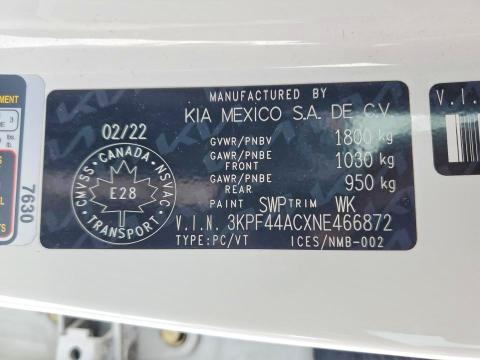 Auction sale of the 2022 Kia Forte, vin: 3KPF44ACXNE466872, lot number: 55239866