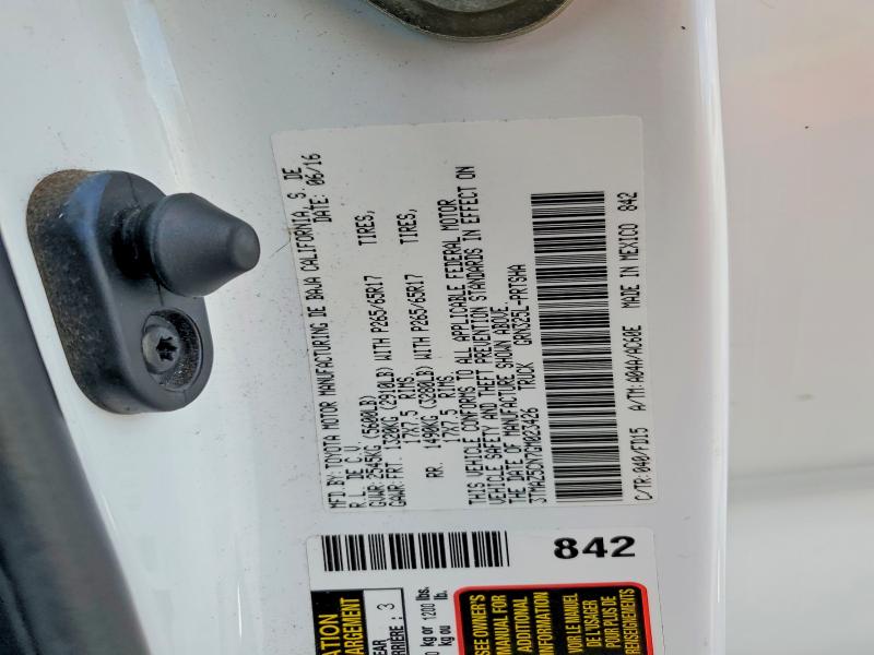 Aukcja sprzedaży 2016 Toyota Tacoma, vin: 3TMAZ5CN7GM023426, numer aukcji: 53603166