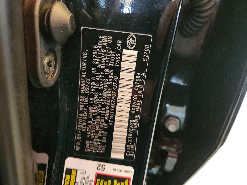 Продажа на аукционе авто 2023 Toyota Camry, vin: 4T1G11AK7PU733730, номер лота: 54520406