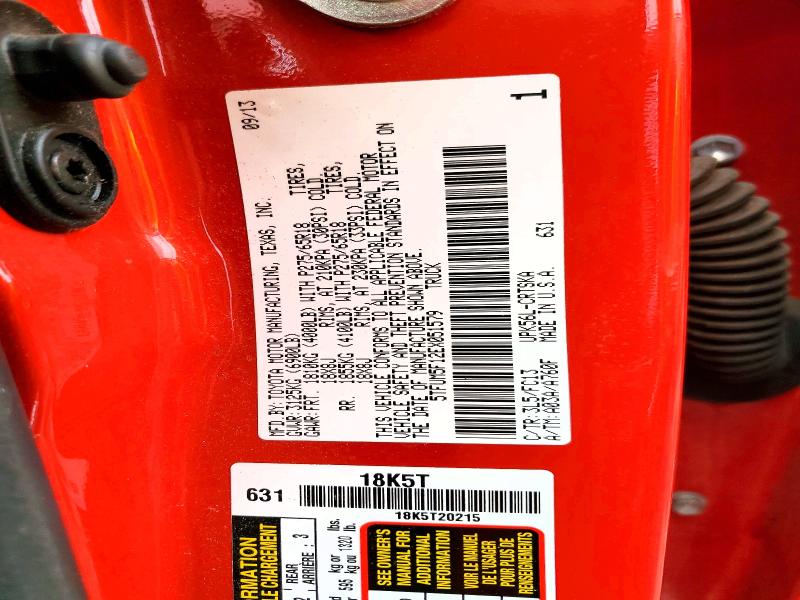 Продаж на аукціоні авто 2014 Toyota Tundra, vin: 5TFUM5F12EX051579, номер лоту: 52435486