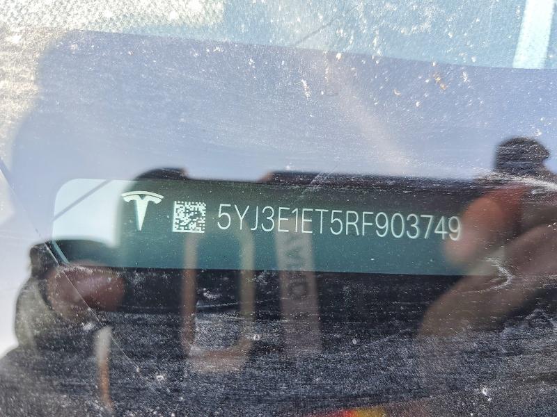 53911576 :رقم المزاد ، 5YJ3E1ET5RF903749 vin ، 2024 Tesla Mdl 3 مزاد بيع