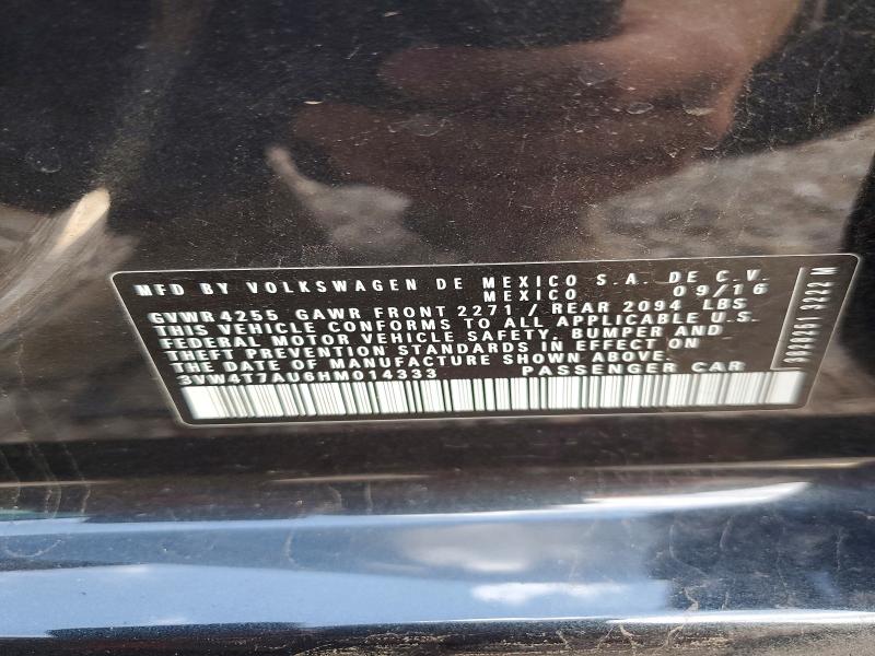 Aukcja sprzedaży 2017 Volkswagen Gti, vin: 3VW4T7AU6HM014333, numer aukcji: 51414646