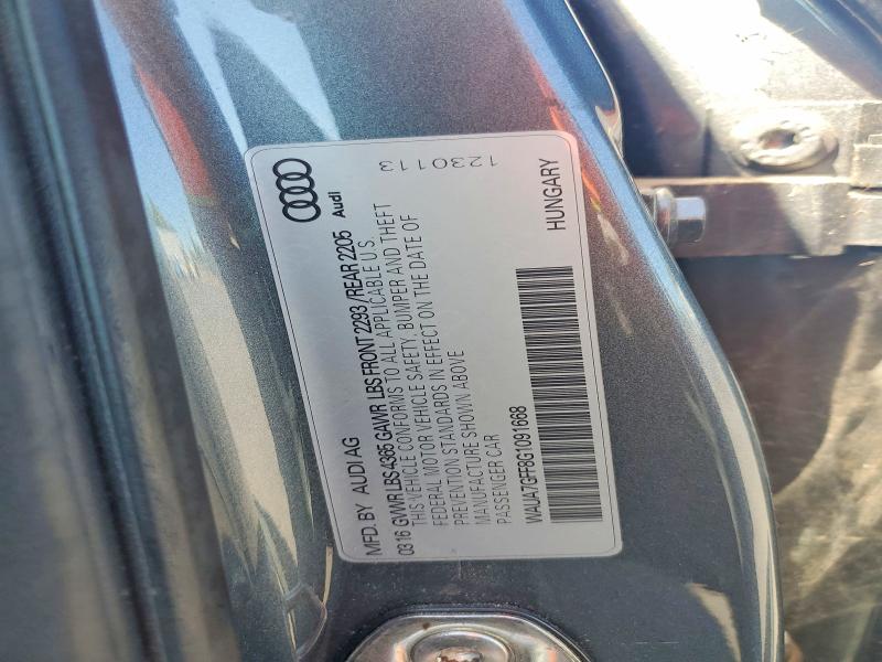 Aukcja sprzedaży 2016 Audi A3, vin: WAUA7GFF8G1091668, numer aukcji: 54686106