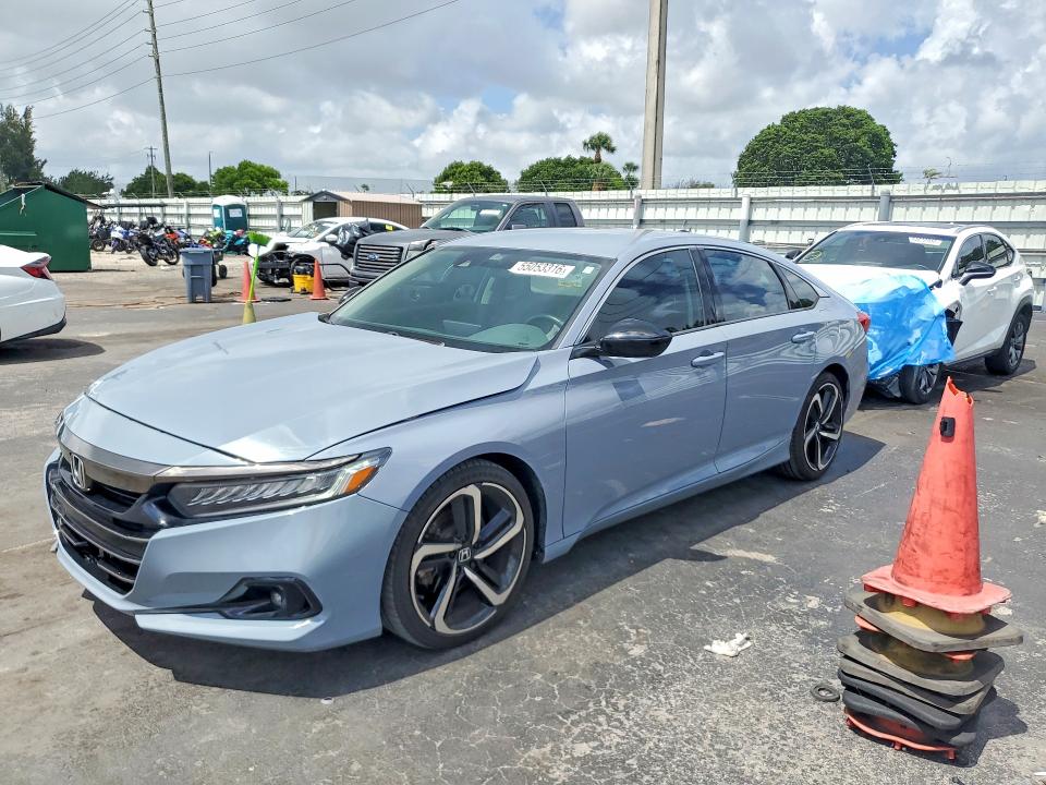 Aukcja sprzedaży 2021 Honda Accord, vin: 1HGCV1F45MA123034, numer aukcji: 55053316