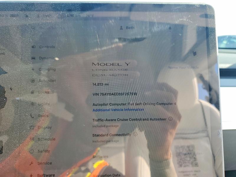 Продажа на аукционе авто 2025 Tesla Model Y, vin: 7SAYGAEE6SF257518, номер лота: 52888206