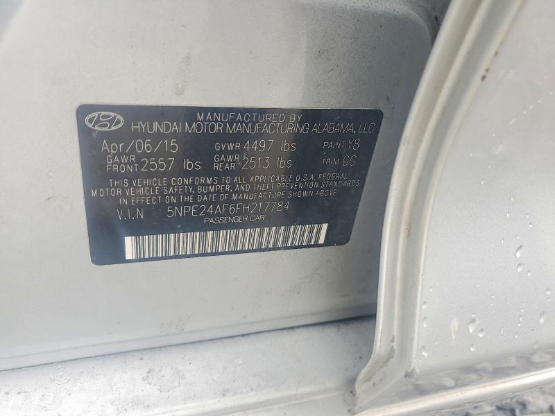 Aukcja sprzedaży 2015 Hyundai Sonata, vin: 5NPE24AF6FH217784, numer aukcji: 55595716