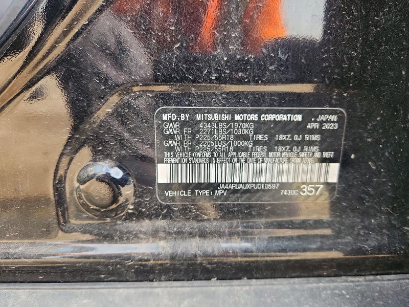 54193066 :رقم المزاد ، JA4ARUAUXPU010597 vin ، 2023 Mitsubishi Outlander Sport مزاد بيع