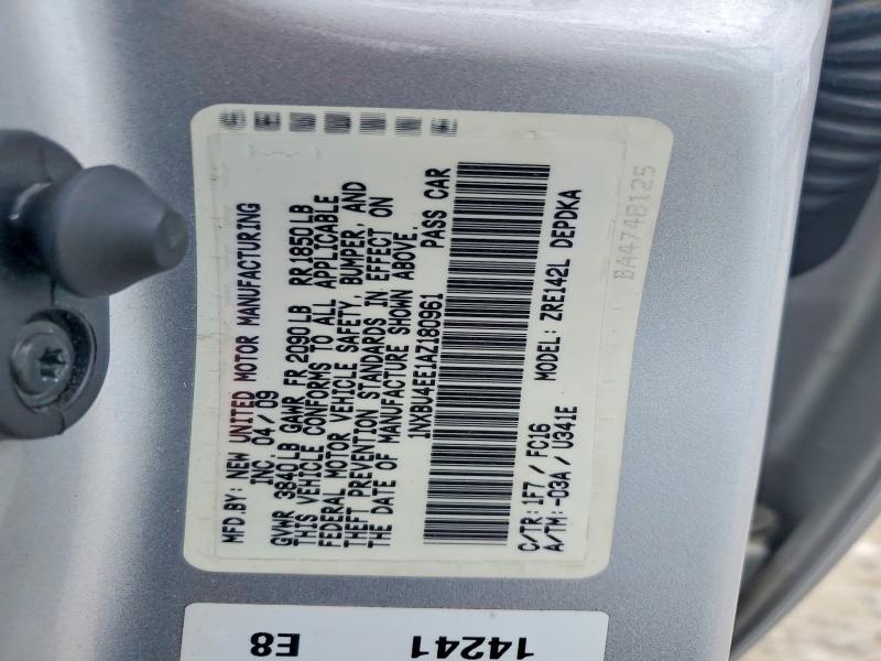 Aukcja sprzedaży 2010 Toyota Corolla, vin: 1NXBU4EE1AZ180961, numer aukcji: 53339516