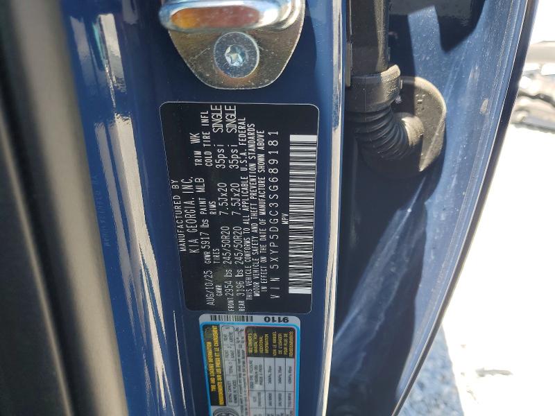 Aukcja sprzedaży 2025 Kia Telluride, vin: 5XYP5DGC3SG689181, numer aukcji: 53111056