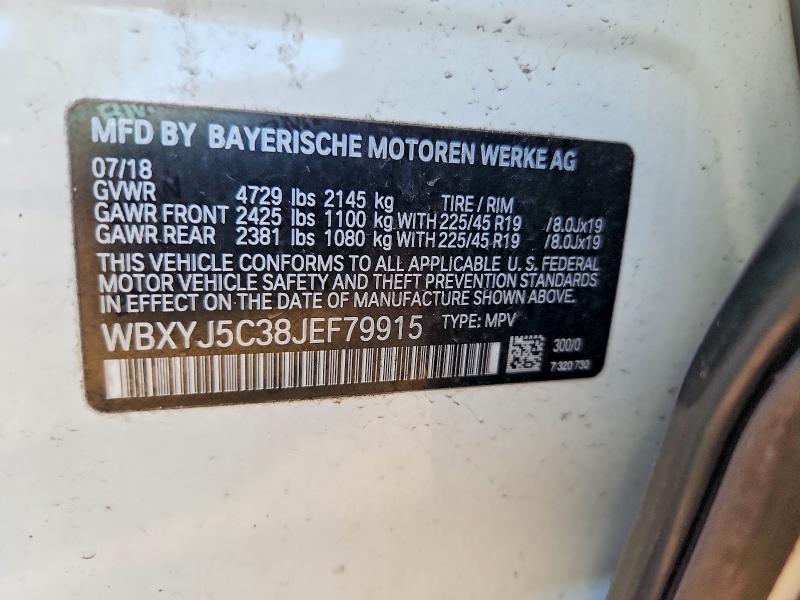 Продажа на аукционе авто 2018 Bmw X2, vin: WBXYJ5C38JEF79915, номер лота: 53088606