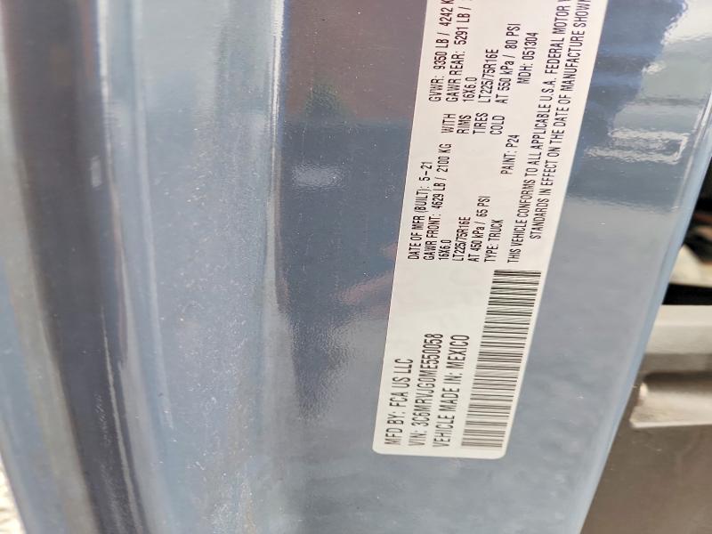 Auction sale of the 2021 Ram Promaster 3500, vin: 3C6MRVJG0ME550058, lot number: 51701646
