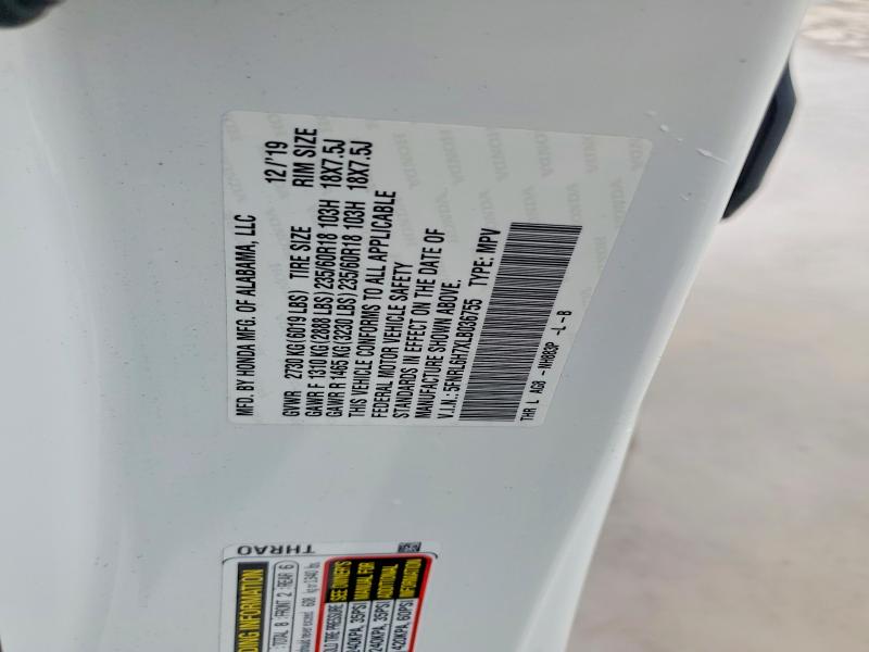 2020 Honda Odyssey მანქანა იყიდება აუქციონზე, vin: 5FNRL6H7XLB036755, აუქციონის ნომერი: 54677966