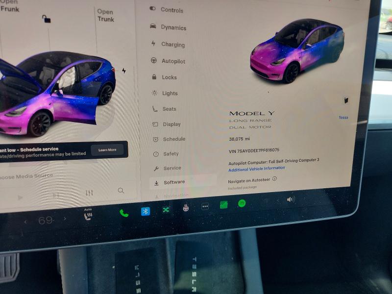 2023 Tesla Model Y მანქანა იყიდება აუქციონზე, vin: 7SAYGDEE7PF616075, აუქციონის ნომერი: 53098116
