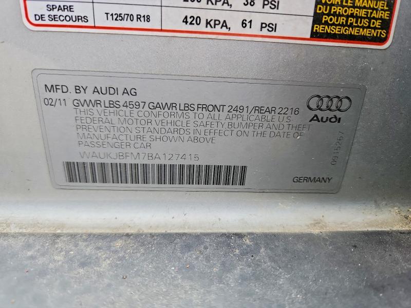 52752536 :رقم المزاد ، WAUKJBFM7BA127415 vin ، 2011 Audi A3 مزاد بيع