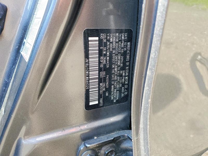 2020 Nissan Rogue Sport მანქანა იყიდება აუქციონზე, vin: JN1BJ1CW0LW644226, აუქციონის ნომერი: 53809356