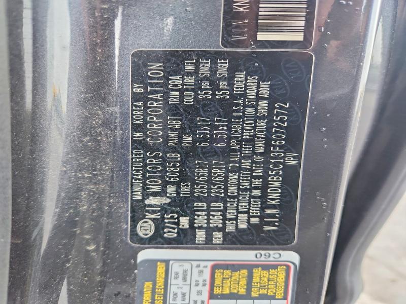 Продажа на аукционе авто 2015 Kia Sedona, vin: KNDMB5C13F6072572, номер лота: 53947926