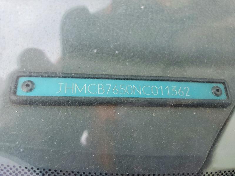 55071736 :رقم المزاد ، JHMCB7650NC011362 vin ، 1992 Honda Accord مزاد بيع