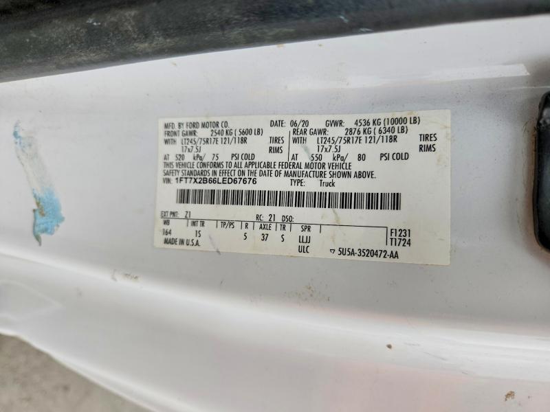 2020 Ford F250 მანქანა იყიდება აუქციონზე, vin: 1FT7X2B66LED67676, აუქციონის ნომერი: 51816176