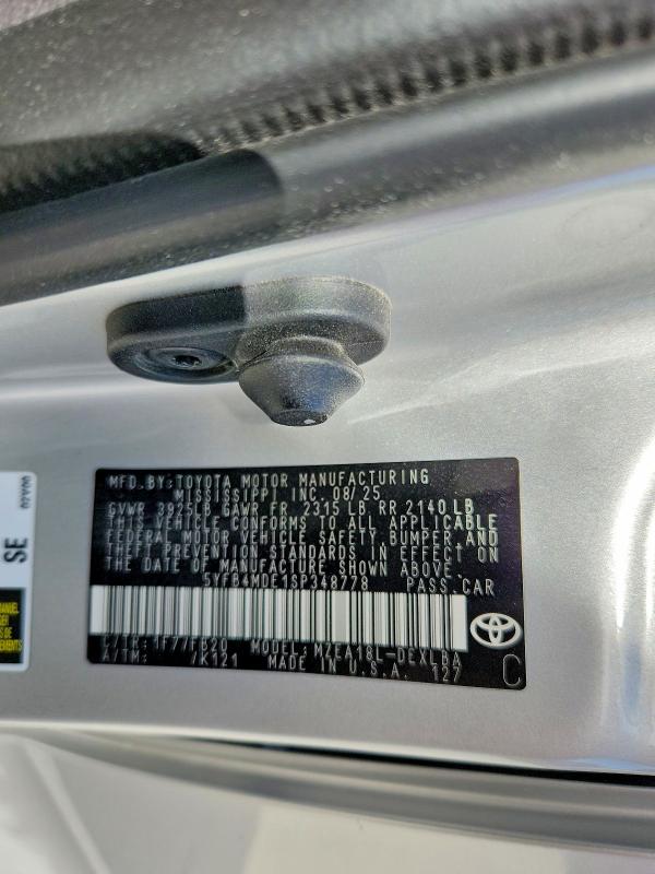 53163246 :رقم المزاد ، 5YFB4MDE1SP348778 vin ، 2025 Toyota Corolla مزاد بيع