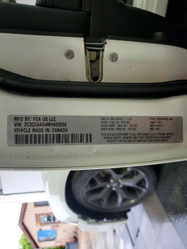 Продажа на аукционе авто 2021 Chrysler 300, vin: 2C3CCAAG4MH609250, номер лота: 52683186