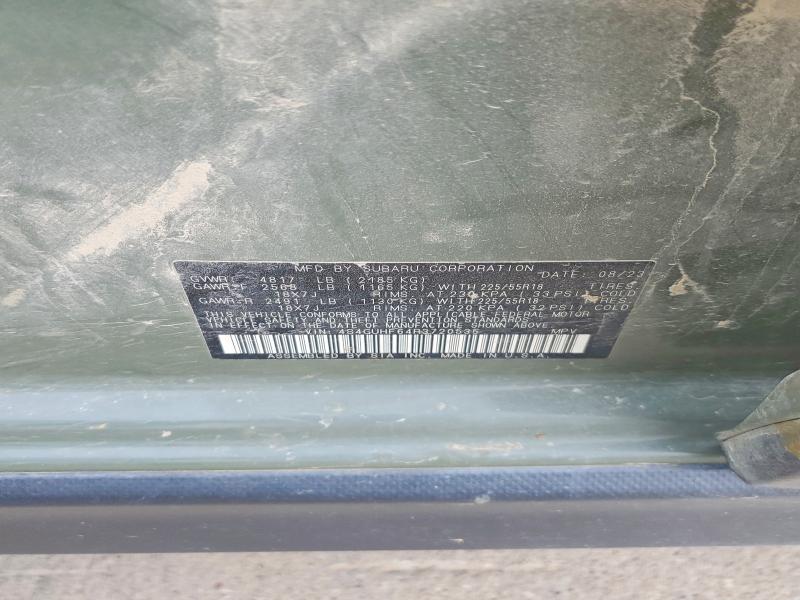54261836 :رقم المزاد ، 4S4GUHF64R3720535 vin ، 2024 Subaru Crosstrek مزاد بيع
