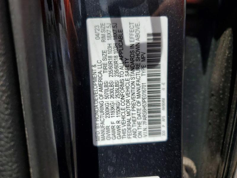 Aukcja sprzedaży 2023 Honda Cr-v, vin: 7FARS6H53PE016701, numer aukcji: 51922076