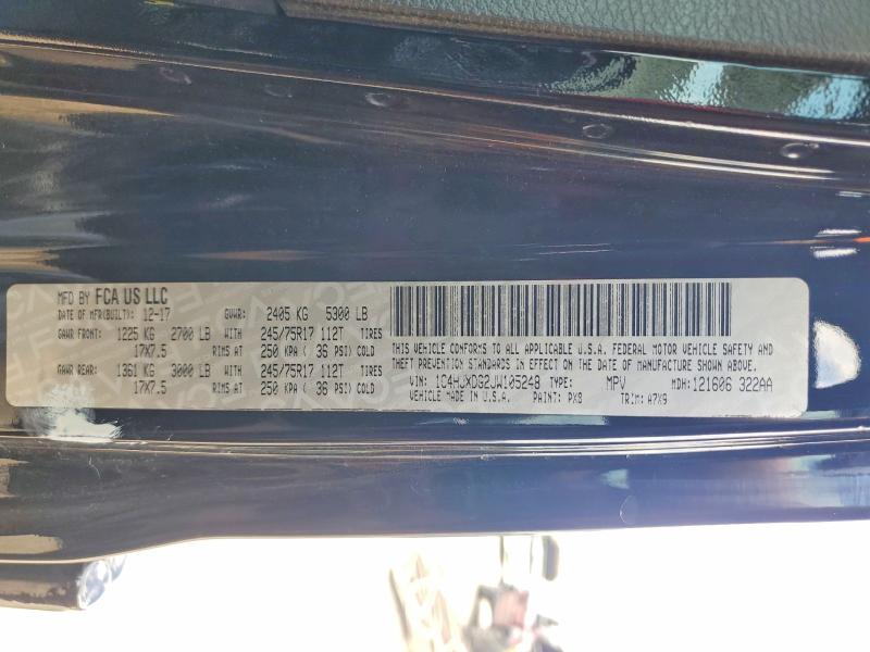 Продаж на аукціоні авто 2018 Jeep Wrangler Unlimited, vin: 1C4HJXDG2JW105248, номер лоту: 51345396