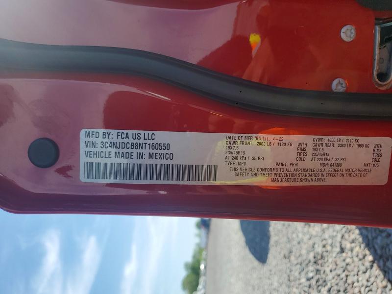 Продажа на аукционе авто 2022 Jeep Compass, vin: 3C4NJDCB8NT160550, номер лота: 53392666