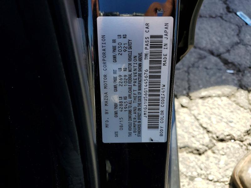 53664936 :رقم المزاد ، JM1GJ1U56G1445676 vin ، 2016 Mazda 6 مزاد بيع