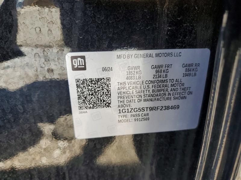 Продажа на аукционе авто 2024 Chevrolet Malibu, vin: 1G1ZG5ST9RF238469, номер лота: 53538736
