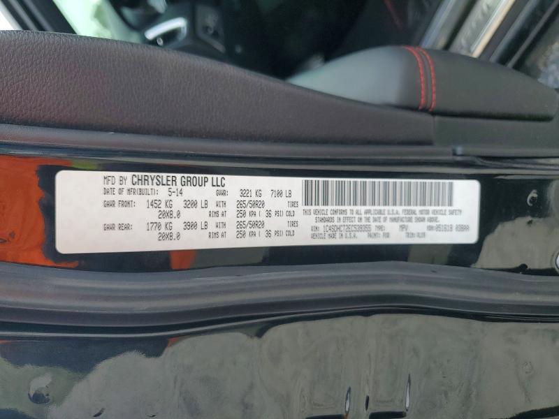 54119896 :رقم المزاد ، 1C4SDHCT2EC539355 vin ، 2014 Dodge Durango مزاد بيع