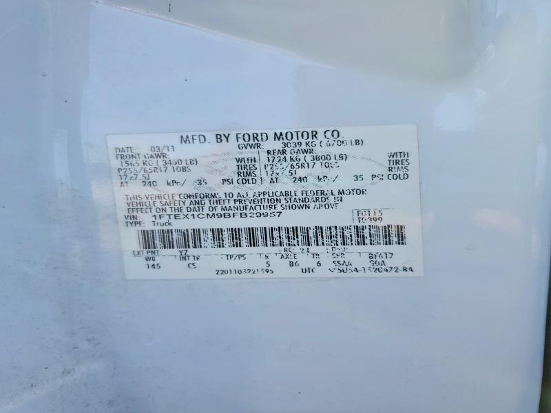52029256 :رقم المزاد ، 1FTEX1CM9BFB29957 vin ، 2011 Ford F150 مزاد بيع