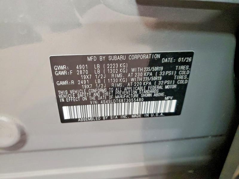 54171896 :رقم المزاد ، 4S4SLDT68T3055480 vin ، 2026 Subaru Forester مزاد بيع