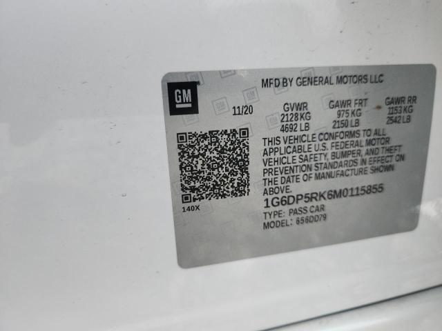 54797096 :رقم المزاد ، 1G6DP5RK6M0115855 vin ، 2021 Cadillac Ct5 مزاد بيع
