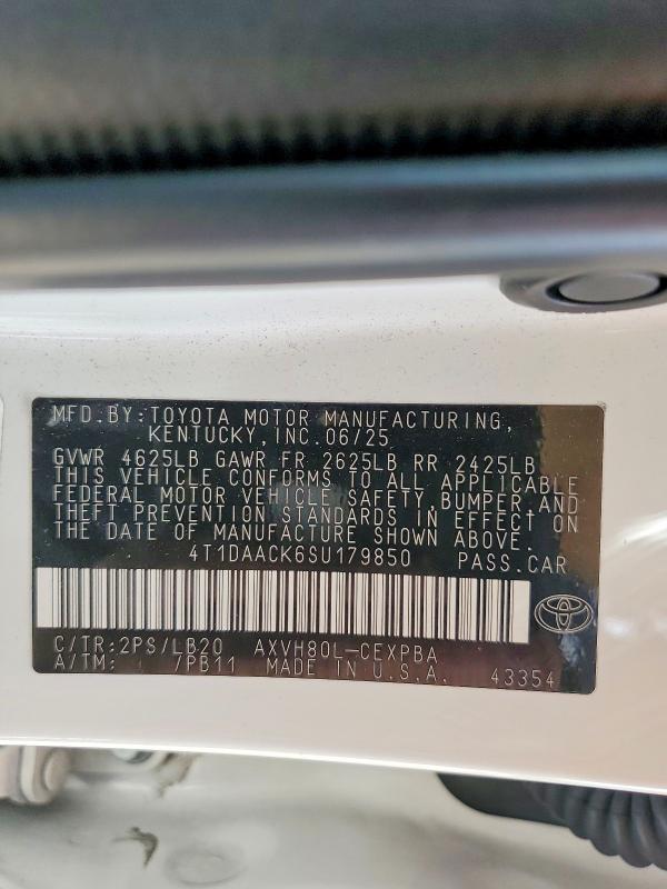Продаж на аукціоні авто 2025 Toyota Camry, vin: 4T1DAACK6SU179850, номер лоту: 55445986