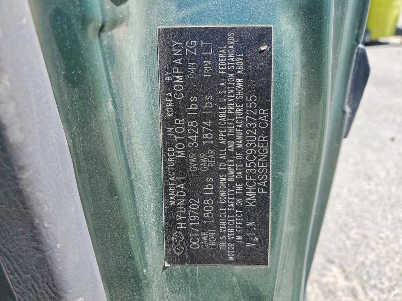 2003 Hyundai Accent მანქანა იყიდება აუქციონზე, vin: KMHCF35C93U237255, აუქციონის ნომერი: 52467406