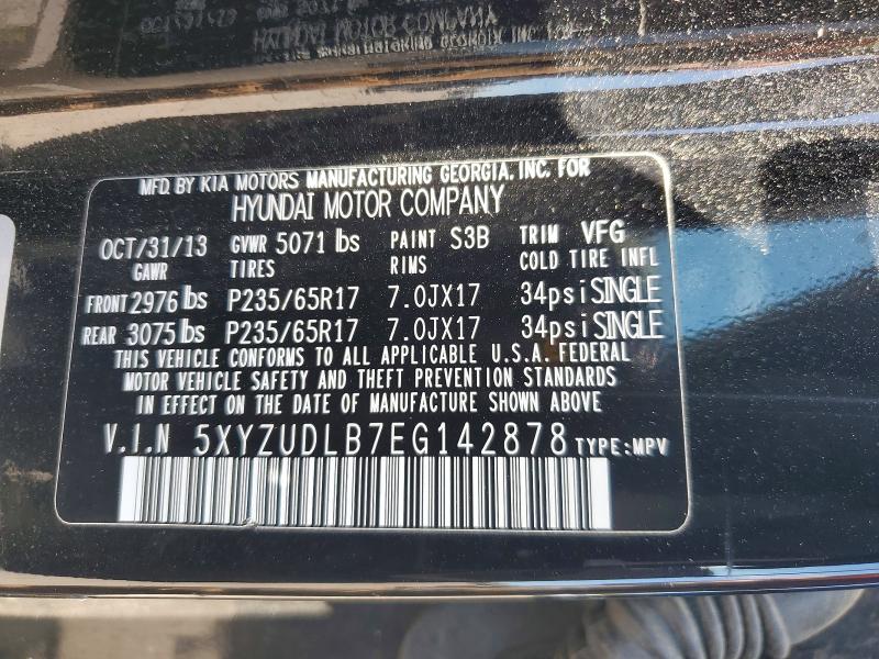 Продажа на аукционе авто 2014 Hyundai Santa Fe Sport, vin: 5XYZUDLB7EG142878, номер лота: 55507406