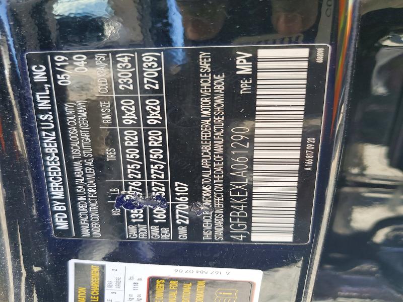 Продажа на аукционе авто 2020 Mercedes-benz Gle, vin: 4JGFB4KEXLA061290, номер лота: 54427046