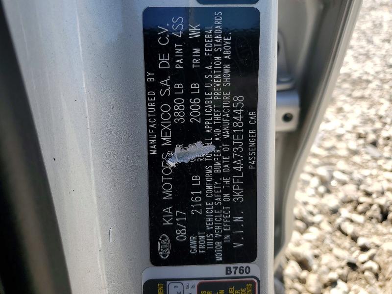 55576316 :رقم المزاد ، 3KPFL4A73JE184458 vin ، 2018 Kia Forte مزاد بيع