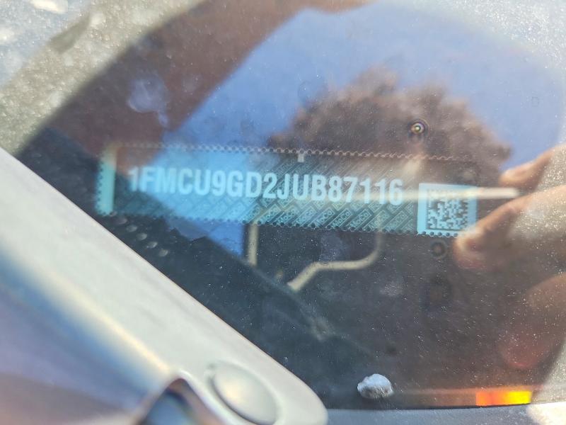 53595876 :رقم المزاد ، 1FMCU9GD2JUB87116 vin ، 2018 Ford Escape مزاد بيع