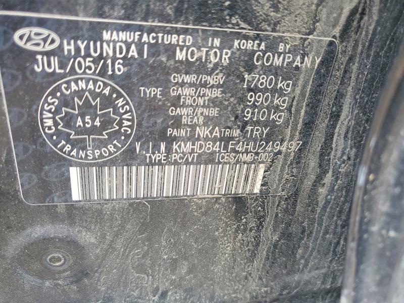 Продаж на аукціоні авто 2017 Hyundai Elantra, vin: KMHD84LF4HU249497, номер лоту: 53482496